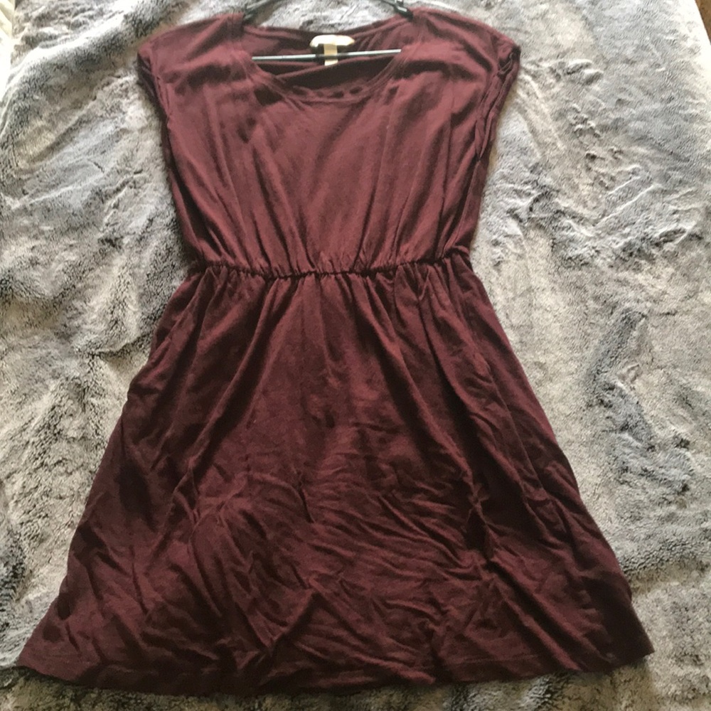 Maroon H&M dress